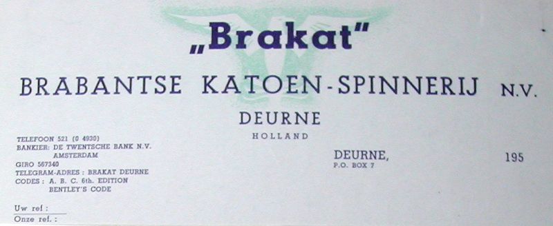 Bestand:Brakat - brabantse katoen-spinnerij ca 1950.jpg