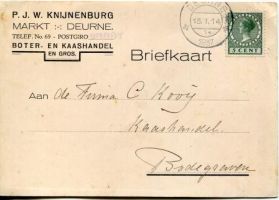 Knijnenburg, PJW boter- en kaashandel briefkaart 1937 a LR.jpg