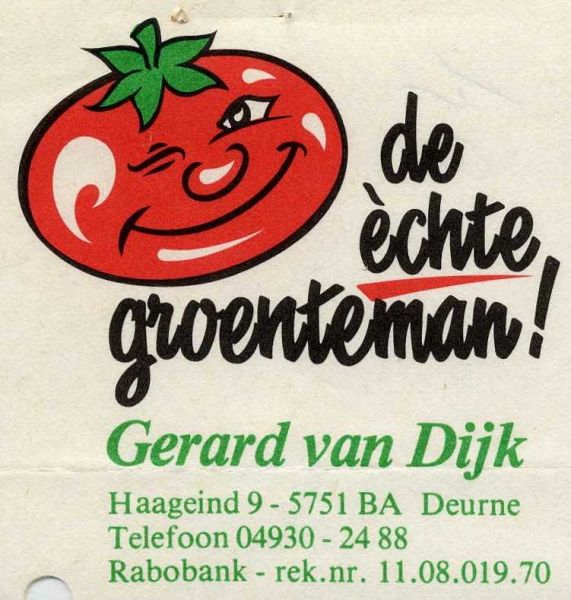 Bestand:Dijk, gerard v - de echte groenteman 1983.jpg