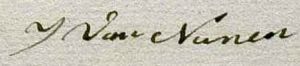 Johannes van Nunen handtekening veldwachter Vlierden 1849-1853.jpg