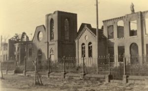 Na verwoesting november 1944. foto archief zusters Franciscanessen Veghel
