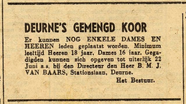 Bestand:Deurnes Gemengd koor 1946.jpg