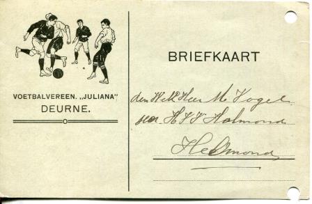 Bestand:Juliana Deurne, voetbalvereeniging briefkaart 10-3-1920 a LR.jpg