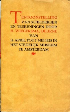 Bestand:Tentoonstelling van schilderijen en teekeningen door H Wiegersma, Deurne van 14 April tot 7 Mei 1928 in Het Stedelijk Museum te Amsterdam LR.jpg