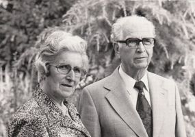 Echtpaar Schiks-Dekkers, 50 jaar getrouwd. foto collectie Conny Velthoven