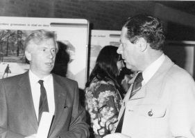 Eerste lustrum september 1982 met Jan Verbraak (l) en Jan te Marvelde (r).