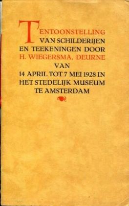 Tentoonstelling van schilderijen en teekeningen door H Wiegersma, Deurne van 14 April tot 7 Mei 1928 in Het Stedelijk Museum te Amsterdam LR.jpg