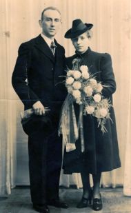 Pierre van Bree en Petronella Janssen in 1942.
